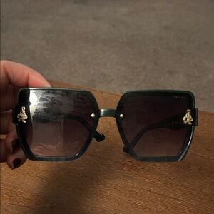 Prada Dark Green Square Sunglasses